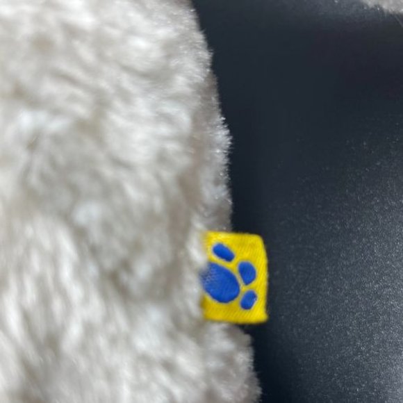 Build A Bear White / Cream Teddy Bear Brown Nose & Eyes 15" 2013 - Picture 6 of 12